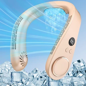 Cooling Neck Fan Air Conditioner,Neck Fans for Women Rechargeable Battery Operated AC Cooler,USB Bladeless Quiet Head Wearable Hangs Around Neck Device,Hands Free Cool Fan for Birthday Gifts Cooling Neck Fan Air Conditioner,Neck Fans for Women Rechargeable Battery Operated AC Cooler,USB Bladeless Quiet Head Wearable Hangs Around Neck Device,Hands Free Cool Fan for Birthday Gifts