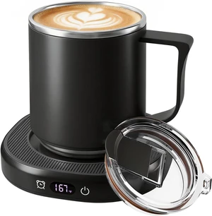Coffee Mug Warmer & Mug Set, Electric Beverage Milk Tea Water Cup Warmer for Desk, Candle Warmer Plate with 4 Temp. Setting, Auto Shut Off for Home Office Birthday Present Coffee Mug Warmer & Mug Set, Electric Beverage Milk Tea Water Cup Warmer for Desk, Candle Warmer Plate with 4 Temp. Setting, Auto Shut Off for Home Office Birthday Present