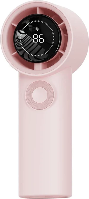 Handheld Portable Cordless Turbo Fan - Type-C Fast Charge, 100-Speed Adjustment, Intelligent Digital Display, Multiple Noise Suppression, 26 Hours Endurance. (Pink) Handheld Portable Cordless Turbo Fan - Type-C Fast Charge, 100-Speed Adjustment, Intelligent Digital Display, Multiple Noise Suppression, 26 Hours Endurance. (Pink)