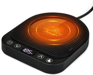 Coffee Mug Warmer, Smart Cup Warmer for Desk, 4 Temperature Control & Auto Shut Off, Electric Cup Warmer for Heating Milk, Tea, Beverage, Candle, Black Coffee Mug Warmer, Smart Cup Warmer for Desk, 4 Temperature Control & Auto Shut Off, Electric Cup Warmer for Heating Milk, Tea, Beverage, Candle, Black