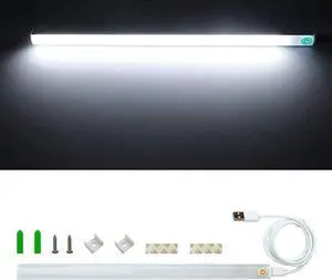 Dimmable USB 11.9" 6W LED Rigid Strip Hard Bar Light Tube Lamp DC5V Touch Switch Daylight White 6000K DR-5VTRB-DW Dimmable USB 11.9" 6W LED Rigid Strip Hard Bar Light Tube Lamp DC5V Touch Switch Daylight White 6000K DR-5VTRB-DW