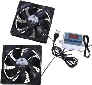 120mm USB Powered Quiet Cooling Fans With Thermostat Control For Efficient Cooling In Cabinets 120mm USB Powered Quiet Cooling Fans With Thermostat Control For Efficient Cooling In Cabinets