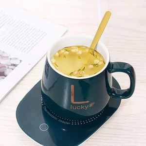 Coffee Mug Cup Warmer for Home Office, Milk Tea Water Heating Pad, Auto-Off Waterproof Thermostatic Heat Cup, 55,Green-B Coffee Mug Cup Warmer for Home Office, Milk Tea Water Heating Pad, Auto-Off Waterproof Thermostatic Heat Cup, 55,Green-B