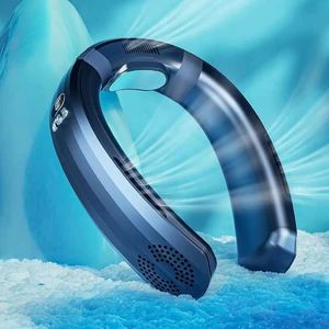 Zymise Neck Fan Portable Bladeless Neck Fan Hands Free Personal Fans, 5000 mAh Battery Operated Neck Fan, 360 Cooling Wearable Fan, 3 Speeds Adjustment, Low Noise for Outdoor Indoor Office Zymise Neck Fan Portable Bladeless Neck Fan Hands Free Personal Fans, 5000 mAh Battery Operated Neck Fan, 360 Cooling Wearable Fan, 3 Speeds Adjustment, Low Noise for Outdoor Indoor Office