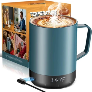 Magnetic Charging Rechargeable Self Heating Coffee Mug, Fast Heating & High Temperature 14Oz Smart Coffee Cup Warmer, 120 Mins -Hot Up to 149 Smart Mug Warmer, Gifts for Women and Men Magnetic Charging Rechargeable Self Heating Coffee Mug, Fast Heating & High Temperature 14Oz Smart Coffee Cup Warmer, 120 Mins -Hot Up to 149 Smart Mug Warmer, Gifts for Women and Men