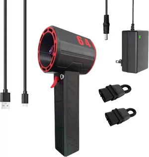 Small Jet Blower for Car Lovers, Jet Dry Blower, 1.4kgs Thrust, 135ms Wind, Stepless Speed, 8000mAh Rechargeable, 11 Blades for Vehicle Cleaning Snow (US) Small Jet Blower for Car Lovers, Jet Dry Blower, 1.4kgs Thrust, 135ms Wind, Stepless Speed, 8000mAh Rechargeable, 11 Blades for Vehicle Cleaning Snow (US)