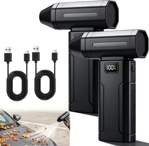 Ultra-Powerful Portable Turbo Fan with 150,000 RPM,Cordless Air Duster, 5-Gear Adjustable Mini Blower with Fast Charging for PC, Car Detailing & Outdoors (2PC) Ultra-Powerful Portable Turbo Fan with 150,000 RPM,Cordless Air Duster, 5-Gear Adjustable Mini Blower with Fast Charging for PC, Car Detailing & Outdoors (2PC)