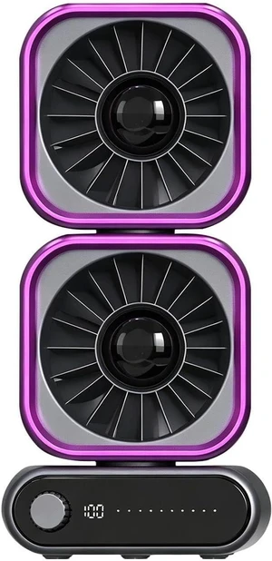 Table Fan - 14.6x11.6x32.1cm Double Head Fan | Quiet Table Cooler | Auto Oscillating Digital Display Desk Cooler | USB Rechargeable Desktop Cooling Gadget For Bedroom Living Room Apartment Dorm Table Fan - 14.6x11.6x32.1cm Double Head Fan | Quiet Table Cooler | Auto Oscillating Digital Display Desk Cooler | USB Rechargeable Desktop Cooling Gadget For Bedroom Living Room Apartment Dorm