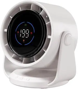 Desk Fan Small Digital Display 4000mAh Bedroom Air Cooling Texture for Bedroom Quiet Operations Desk Fan Small Digital Display 4000mAh Bedroom Air Cooling Texture for Bedroom Quiet Operations