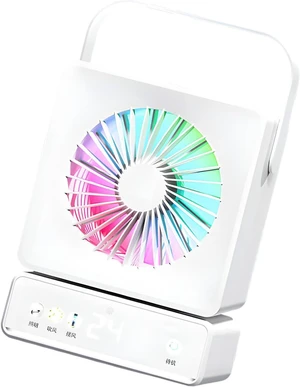 Lightweight ABS Desktop Fan with Built in 6000mAh Battery and Adjustable Wind Settings Low Noise Study Room Fan Lightweight ABS Desktop Fan with Built in 6000mAh Battery and Adjustable Wind Settings Low Noise Study Room Fan