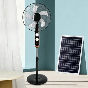Solar Floor Fan, Outdoor Portable Standing Fan with Solar Panel, Built-in LED Night Light, Remote Control & USB Port, Mobile Oscillating Fans for Home Office(Black) Solar Floor Fan, Outdoor Portable Standing Fan with Solar Panel, Built-in LED Night Light, Remote Control & USB Port, Mobile Oscillating Fans for Home Office(Black)