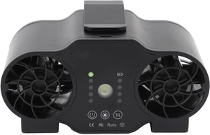 SENECESLI Clamp/Holder On Waist Fan with 4 Speeds & Reverse Rotation, USB Rechargeable 16000mAh Portable Cooling Fan for Summer, Hanging Neck with Strong Wind & LED Light (16000mah) SENECESLI Clamp/Holder On Waist Fan with 4 Speeds & Reverse Rotation, USB Rechargeable 16000mAh Portable Cooling Fan for Summer, Hanging Neck with Strong Wind & LED Light (16000mah)