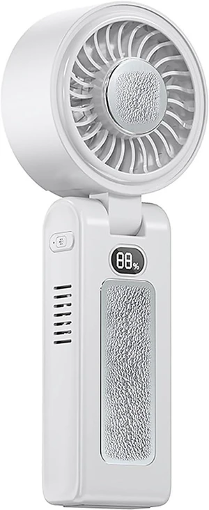 Handheld Fan, Small USB Operated Hand Fan with Adjustable Speeds and Rechargeable 3600mAh Battery Texture for Hot Weather Handheld Fan, Small USB Operated Hand Fan with Adjustable Speeds and Rechargeable 3600mAh Battery Texture for Hot Weather