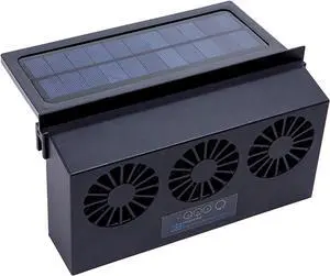 Generation Car Ventilation USB Circulation Exhaust Fan Cooler Vehicle Cooling Tool Solar Powered Auto Air Vent Ventilator(Black) Generation Car Ventilation USB Circulation Exhaust Fan Cooler Vehicle Cooling Tool Solar Powered Auto Air Vent Ventilator(Black)