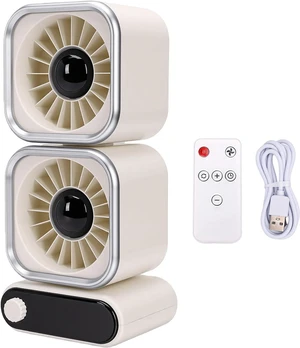 Fafeicy Dual Head Table Fan 100 Speed Levels 4000mAh Battery 360 Degree Rotating Small Quiet USB Fan for Home Office Desk Bedroom Beige Fafeicy Dual Head Table Fan 100 Speed Levels 4000mAh Battery 360 Degree Rotating Small Quiet USB Fan for Home Office Desk Bedroom Beige