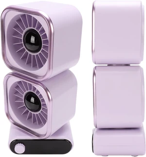 Yunseity Dual Head Desk Fan, 100 Speed Levels 360 Degree Rotation USB Rechargeable with 4000mAh Battery and LED Display, for Home Bedroom Office Indoor Outdoor Use Yunseity Dual Head Desk Fan, 100 Speed Levels 360 Degree Rotation USB Rechargeable with 4000mAh Battery and LED Display, for Home Bedroom Office Indoor Outdoor Use