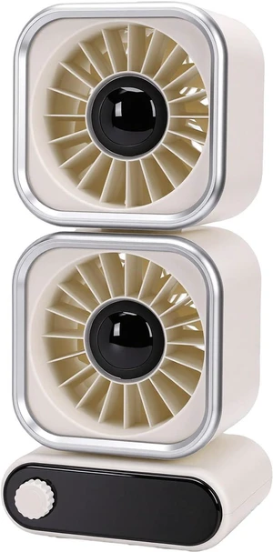 Cryfokt Dual Head Desk Fan, 100 Speed Adjustable Quiet USB Table Fan with LED Display and 360 Degree Rotatable Heads, for Bedroom Home Office Cryfokt Dual Head Desk Fan, 100 Speed Adjustable Quiet USB Table Fan with LED Display and 360 Degree Rotatable Heads, for Bedroom Home Office
