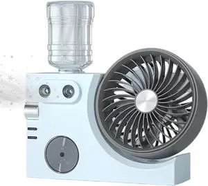 Misting Fan - USB Rechargeable Air Circulator - Mist Fan | for Indoor Desktop Home Summer Bedroom Dorm Office Misting Fan - USB Rechargeable Air Circulator - Mist Fan | for Indoor Desktop Home Summer Bedroom Dorm Office