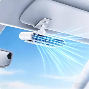 Car Clip on Fan Sun Visor, Portable Car Fans That Blow Cold Air USB Rechargeable 5 Speeds 360° Rotation Does Not Obstruct the View for Cars Without Ac, For Vehicle, Van, Suv, Rv, Truck (White) Car Clip on Fan Sun Visor, Portable Car Fans That Blow Cold Air USB Rechargeable 5 Speeds 360° Rotation Does Not Obstruct the View for Cars Without Ac, For Vehicle, Van, Suv, Rv, Truck (White)