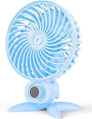 USB Small Fan, Desk Fan with Variable Speeds, Strong Cooling Airflow, Quiet Portable Personal Fan for Room, Home, Office, Bedroom USB Powered(Blue) USB Small Fan, Desk Fan with Variable Speeds, Strong Cooling Airflow, Quiet Portable Personal Fan for Room, Home, Office, Bedroom USB Powered(Blue)