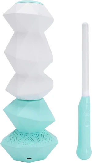 Music Night Light, RGB Color Changing Rotating Crystal Lamp with Music Sync and Wand Control, for Bedroom Gaming Room Desk Decor (Green) Music Night Light, RGB Color Changing Rotating Crystal Lamp with Music Sync and Wand Control, for Bedroom Gaming Room Desk Decor (Green)