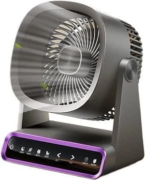 Smart wind control desktop fan, 120-speed cyclonic cycle, magnetic suspension noise reduction, Summer Lifestyle Essentials(Space Gray4000mAh) Smart wind control desktop fan, 120-speed cyclonic cycle, magnetic suspension noise reduction, Summer Lifestyle Essentials(Space Gray4000mAh)