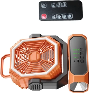 Rechargeable Outdoor Misting Fan 20000mAh 10000mAh with LED Light and Remote for Camping Adventure Battery Operated Tent Fan Rechargeable Outdoor Misting Fan 20000mAh 10000mAh with LED Light and Remote for Camping Adventure Battery Operated Tent Fan