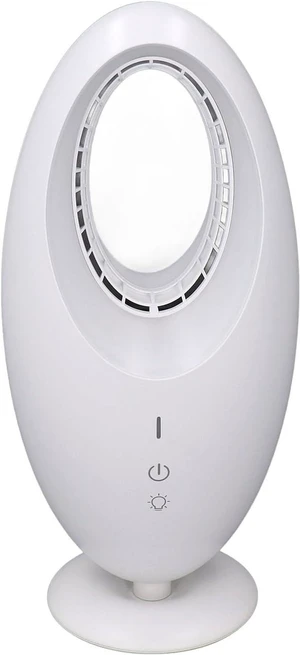 ICRPSTU Bladeless Desk Fan 3 Speeds Energy Saving Quiet Small Table Fan with LED Light for Home Office Bedroom ICRPSTU Bladeless Desk Fan 3 Speeds Energy Saving Quiet Small Table Fan with LED Light for Home Office Bedroom
