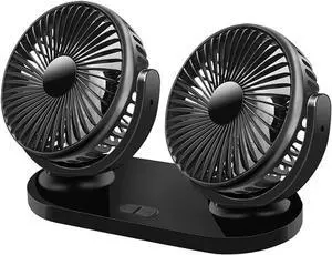 Dual Head Car Fan for Acura ILX 2013-2025 Sedan 5-Seater, 3-Speed USB Vehicle Fan Portable Strong Adhesive Mount Auto Cooling Fan,Pure Black Dual Head Car Fan for Acura ILX 2013-2025 Sedan 5-Seater, 3-Speed USB Vehicle Fan Portable Strong Adhesive Mount Auto Cooling Fan,Pure Black