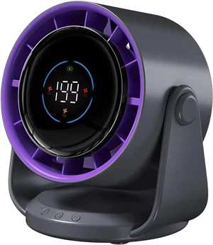 Small Fan Cooling Digital Display 4000mAh with Adjustable Speed Suitable for Indoor Desk and Wall Mounting Portable Desk Small Fan Cooling Digital Display 4000mAh with Adjustable Speed Suitable for Indoor Desk and Wall Mounting Portable Desk