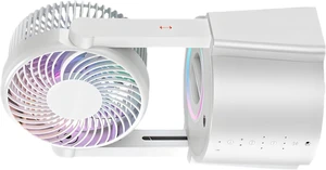 Hanging Evaporative Fan with Quiet Mode and 8-Hour Battery for Indoor Outdoor USB IR Remote Camping Tent Fan Hanging Evaporative Fan with Quiet Mode and 8-Hour Battery for Indoor Outdoor USB IR Remote Camping Tent Fan