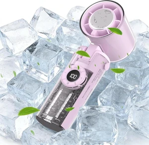 Handheld Cooling Fan, Folding Personal Set, Atmosphere Lights Modes, 199 Wind Digital Display, Hot Weather Must-Have for Girls, Boys, Teens, Youth, Traveling (Purple) Handheld Cooling Fan, Folding Personal Set, Atmosphere Lights Modes, 199 Wind Digital Display, Hot Weather Must-Have for Girls, Boys, Teens, Youth, Traveling (Purple)