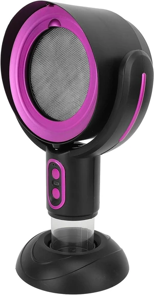 Portable Desktop Range Hood Negative Ion 2 Speed Detachable Filter Oil Collection Cup Kitchen Exhaust Fan USB Rechargeable for Indoor BBQ Hot Pot (Black and Purple) Portable Desktop Range Hood Negative Ion 2 Speed Detachable Filter Oil Collection Cup Kitchen Exhaust Fan USB Rechargeable for Indoor BBQ Hot Pot (Black and Purple)