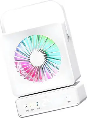 USB Powered Colorful Desktop Fan with 6000mAh Battery and 120° Wide Motion for Home Study Use Low Noise Study Room Fan USB Powered Colorful Desktop Fan with 6000mAh Battery and 120° Wide Motion for Home Study Use Low Noise Study Room Fan