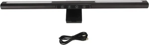 Monitor Light Bar, Computer Monitor Lamp with Asymmetric Optical Design, Touch Control Dimmable LED Desk Light, 5 Color Temperature and 7 Ambient Colors for Desktop Monitor Light Bar, Computer Monitor Lamp with Asymmetric Optical Design, Touch Control Dimmable LED Desk Light, 5 Color Temperature and 7 Ambient Colors for Desktop