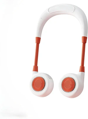 USB Rechargeable Bladeless Neck Fan, 3-Speed Portable Hands-Free Cooling Fan, Type-C Charging, Quiet Turbine Air Fan with 360° Air Supply (Orange) USB Rechargeable Bladeless Neck Fan, 3-Speed Portable Hands-Free Cooling Fan, Type-C Charging, Quiet Turbine Air Fan with 360° Air Supply (Orange)