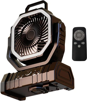 USB Rechargeable Fan Camping Fan with Light Adjustable 10W Long Battery for Camping Travel USB Rechargeable Fan Camping Fan with Light Adjustable 10W Long Battery for Camping Travel