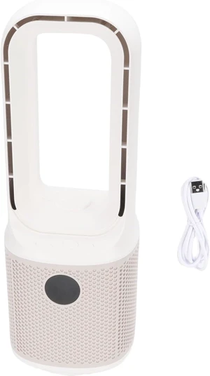 Bladeless Desk Fan, Rechargeable Small Quiet Table Fan, 9 Speed 60 Degree Oscillation, White - Safe Turbine Technology, Timer and Night Light, Ideal for Home Office Bedroom Bladeless Desk Fan, Rechargeable Small Quiet Table Fan, 9 Speed 60 Degree Oscillation, White - Safe Turbine Technology, Timer and Night Light, Ideal for Home Office Bedroom