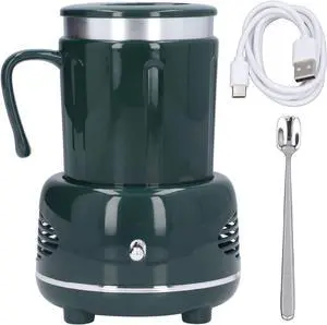 Cooler Warmer Cup, Electric Desktop Cup Warmer and Cooler with Dual Mode, Fast Heating Cooling for Coffee Beer Wine, Aluminum Body Nonslip Base for Home Office Car (Green) Cooler Warmer Cup, Electric Desktop Cup Warmer and Cooler with Dual Mode, Fast Heating Cooling for Coffee Beer Wine, Aluminum Body Nonslip Base for Home Office Car (Green)