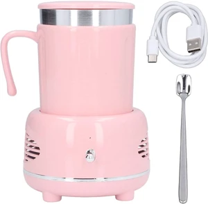 Cooler Warmer Cup, Electric Desktop Cup Warmer and Cooler with Dual Mode, Fast Heating Cooling for Coffee Beer Wine, Aluminum Body Nonslip Base for Home Office Car (Pink) Cooler Warmer Cup, Electric Desktop Cup Warmer and Cooler with Dual Mode, Fast Heating Cooling for Coffee Beer Wine, Aluminum Body Nonslip Base for Home Office Car (Pink)