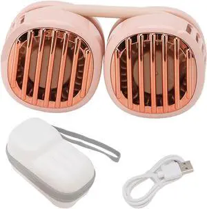 USB Charging Neck Fan, Dual Fans, 1800mAh Battery, Green - Hands Free Cooling, Foldable Portable Design, Ideal for Travelling and Outdoor Use (Pink) USB Charging Neck Fan, Dual Fans, 1800mAh Battery, Green - Hands Free Cooling, Foldable Portable Design, Ideal for Travelling and Outdoor Use (Pink)