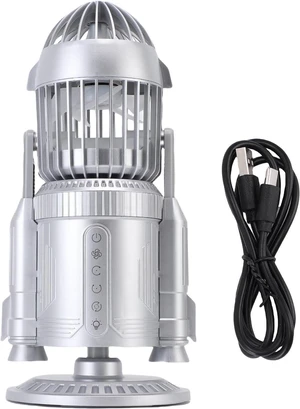 Tissting Rocket Mist Fan with 5000mAh Battery & LED Effects, 12H Cooling 360° Rotatable Quiet USB C Charging for Office Desk Bedroom Gaming Room Home Outdoor Use Tissting Rocket Mist Fan with 5000mAh Battery & LED Effects, 12H Cooling 360° Rotatable Quiet USB C Charging for Office Desk Bedroom Gaming Room Home Outdoor Use