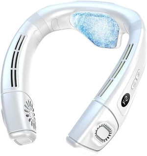 Wearable Neck Fan, Portable Bladeless Cooling Fan with Semiconductor Technology, 720° Surround Airflow, 5200mAh Battery, Type-C Fast Charging, Memory Mode for Outdoor Camping (K039-White) Wearable Neck Fan, Portable Bladeless Cooling Fan with Semiconductor Technology, 720° Surround Airflow, 5200mAh Battery, Type-C Fast Charging, Memory Mode for Outdoor Camping (K039-White)