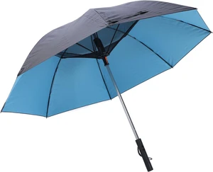 Cooling Fan Umbrella UV Guard Sun Blocking 3000mAh USB Rechargeable Sun Rain Umbrella for Couples Aluminum Alloy Fiberglass Material (Blue) Cooling Fan Umbrella UV Guard Sun Blocking 3000mAh USB Rechargeable Sun Rain Umbrella for Couples Aluminum Alloy Fiberglass Material (Blue)