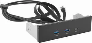 LICAEVEY USB Front Panel Hub GEN2x2, 5.25 Inch 3 Ports with USB A & Type C 20Gbps, 19 Pin Optical Drive Extension Panel for PC Computer Case LICAEVEY USB Front Panel Hub GEN2x2, 5.25 Inch 3 Ports with USB A & Type C 20Gbps, 19 Pin Optical Drive Extension Panel for PC Computer Case