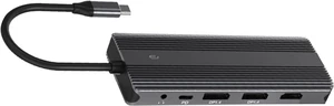 Efficient 11 in 1 USB C Adapters HDTV DP Gigabit Ethernet USB3.0 Card Slots PD100W Charging for Laptop Multiports Hubs Efficient 11 in 1 USB C Adapters HDTV DP Gigabit Ethernet USB3.0 Card Slots PD100W Charging for Laptop Multiports Hubs