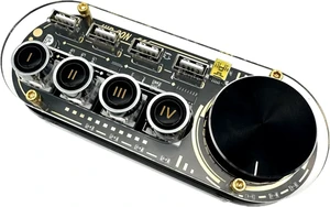 USB Docking Station, Multi-Function USB Hub with Volume Control Knob 24 Kinds of RGB Cool Lights,3 USB2.0 Ports for Data Transmission and 1 USB2.0 Ports for Power Supply, for Tablets USB Docking Station, Multi-Function USB Hub with Volume Control Knob 24 Kinds of RGB Cool Lights,3 USB2.0 Ports for Data Transmission and 1 USB2.0 Ports for Power Supply, for Tablets