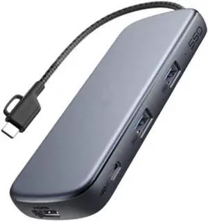 4-in-1 SSD USB C Hub with 256G SSD Storage 4K HDMI 100W Power Delivery and 2 USB 3.0 Data Ports Compatible with 4-in-1 SSD USB C Hub with 256G SSD Storage 4K HDMI 100W Power Delivery and 2 USB 3.0 Data Ports Compatible with