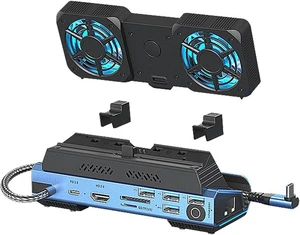 USB Hubs Docking Station for Console Dock 4K@60Hz Card Reader Multiport Adapter with Cooling Fan USB Hubs Docking Station for Console Dock 4K@60Hz Card Reader Multiport Adapter with Cooling Fan