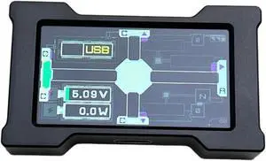 Trendy for Gaming Ambience Desk Setup-for Gaming USB Hub-2-To-3 Port, 8K Hz, Power, with Screen Black Trendy for Gaming Ambience Desk Setup-for Gaming USB Hub-2-To-3 Port, 8K Hz, Power, with Screen Black
